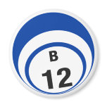 Bingo Ball Twelve Fridge Magnet