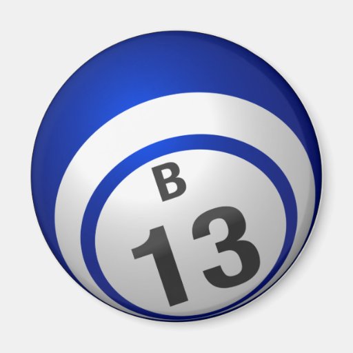B13 bingo ball Zazzle