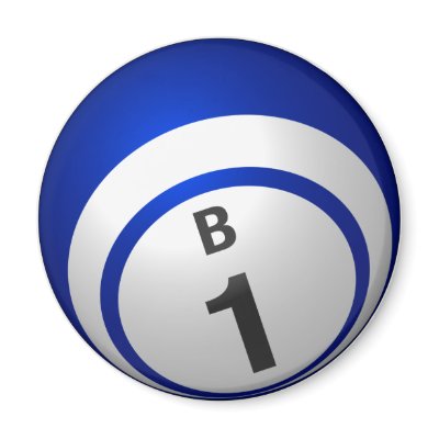 B1 bingo ball magnet by UniversityOfBingo