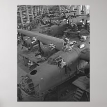 B24 War Bird Assembly 1943 Poster