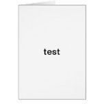 b56 testing products greeting card
