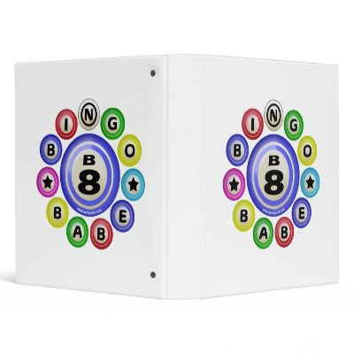 B8 Bingo Babe 3 Ring Binder by bear518