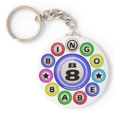 B8 Bingo Babe Key Chain by bear518