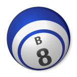 B8 bingo ball magnet