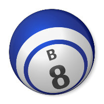 B8 bingo ball magnet