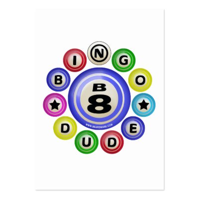 B8 Bingo Dude Business Cards by bear518