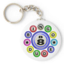 B8 Bingo Dude Keychains