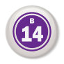 B-14- BINGO BALL MAGNET