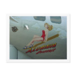 B-17 "Aluminum Overcast" Nose Art Postcard
