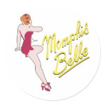 B-17 Flying Fortress Memphis Belle Round Sticker