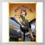 B-17 Girl Posters