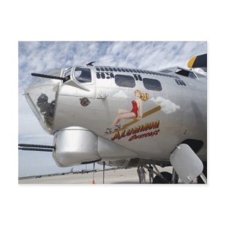 B-17 Nose Art postcard