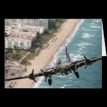 B-17 Off Florida Coast note card cards