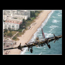 B-17 Off Florida Coast postcard postcards