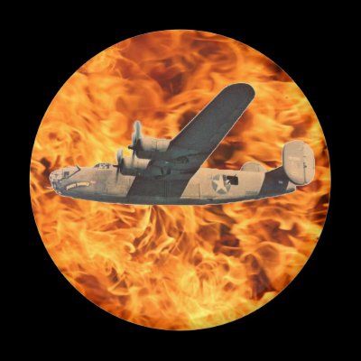 B-24 Fire Bomb Refrigerator Magnet by Scajax