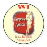 B-24 Nose Art-WW II Round Stickers