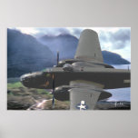 "B-25 Valley Pass" Print