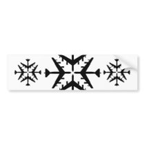 B-52 Aircraft Snowflake Bumper Sticker