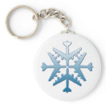 B-52 Aircraft Snowflake Key Chains
