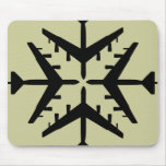 B-52 Aircraft Snowflake Mouse Pad