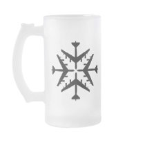 B-52 Aircraft Snowflake Coffee Mug