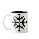 B-52 Aircraft Snowflake Coffee Mug