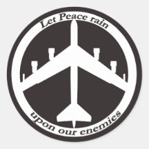 B-52 Peace sign Sticker