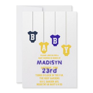 B-A-B-Y Invitation invitation