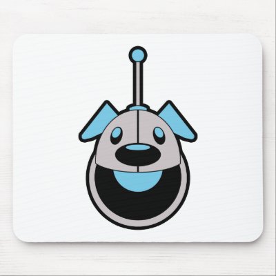 B.A.R.K. the Robot Dog Mousepad by Swazzle