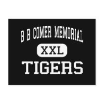 B B Comer Memorial - Tigers - High - Sylacauga postcards