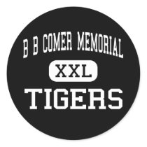 B B Comer Memorial - Tigers - High - Sylacauga stickers by customteamsportswear B B Comer Memorial - Tigers - High - Sylacauga stickers
