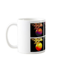 B-Ball Basketball Hoops Pop Art Mugs