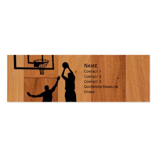 B-ball Business Card Templates (front side)