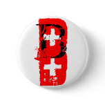 B+ = blood type button