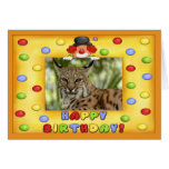 b-bobcat-27 greeting cards