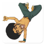 B-boy Afro man Sticker