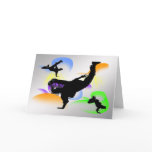 B-boying Greeting Card