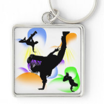 B-boying Keychains