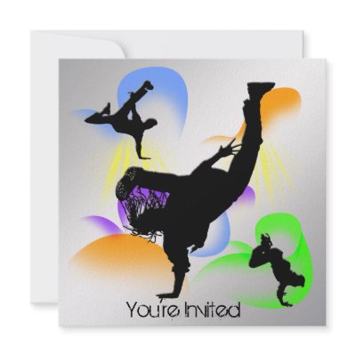 B-Boying Party Invitation by MindDesignGrafx