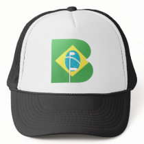 B (Brazil) Monogram hats