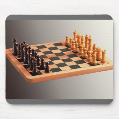 b Chess Set Mouse Pad by roimim