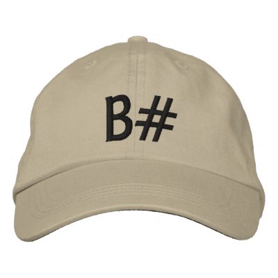 B# EMBROIDERED HATS by jimmacd