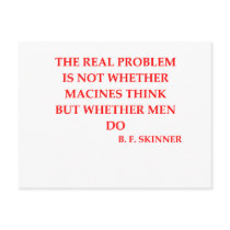 b f skinner quote post card