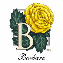 B for Begonia Flower Monogram Shirt