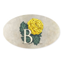 B for Begonias Flower Monogram stickers