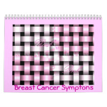b...forever...aware...breast cancer symptons wall calendar