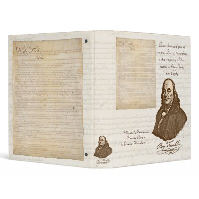 B. Franklin: Liberty & Safety - Binder by bontondesigns