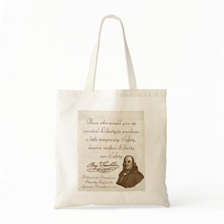 B. Franklin: Liberty & Safety - Budget Tote bag