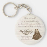 B. Franklin: Liberty & Safety - Keychain