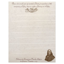 B. Franklin: Liberty & Safety - Letterhead by bontondesigns B. Franklin: Liberty & Safety - Letterhead